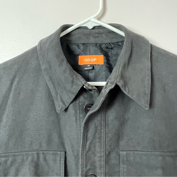 REI CO-OP Jacket Utility Button Up Lined Heavy Flannel Dark Gray sz 50 - Picture 2 of 14